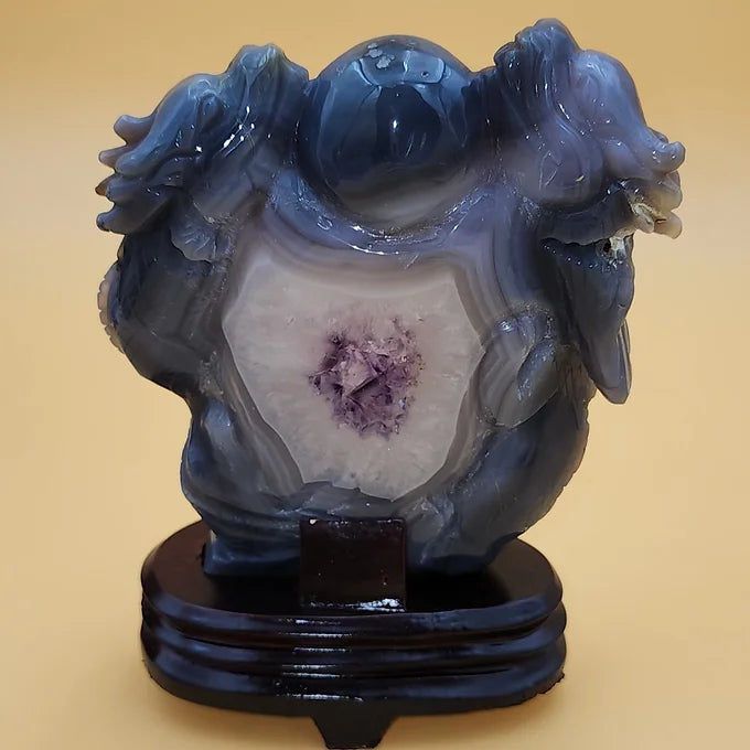 Druzy Agate Dragons