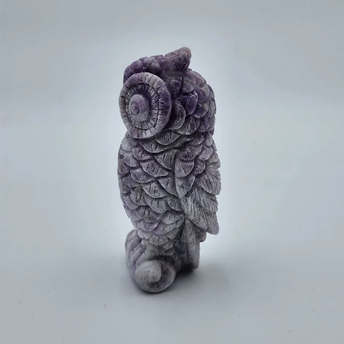 Lepidolite Owl