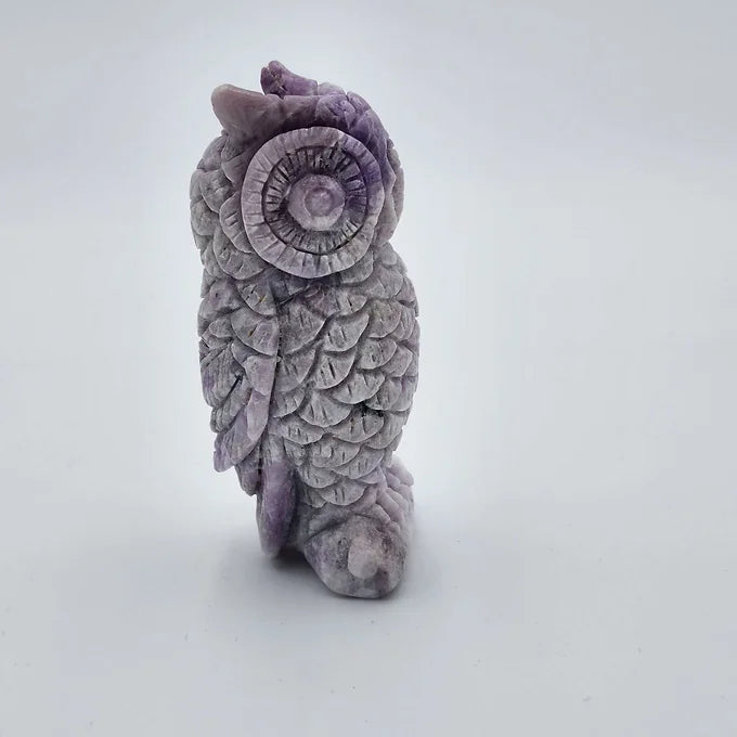 Lepidolite Owl