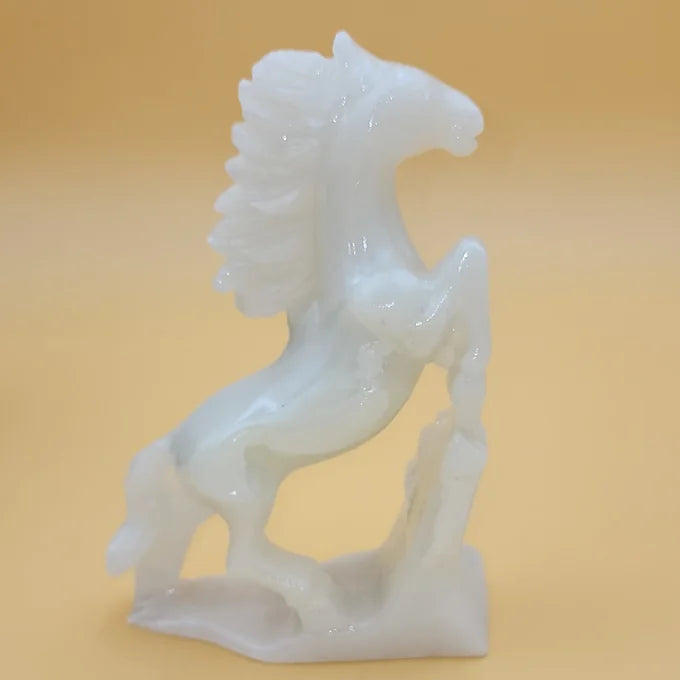 Hand Carved White Jade Horse