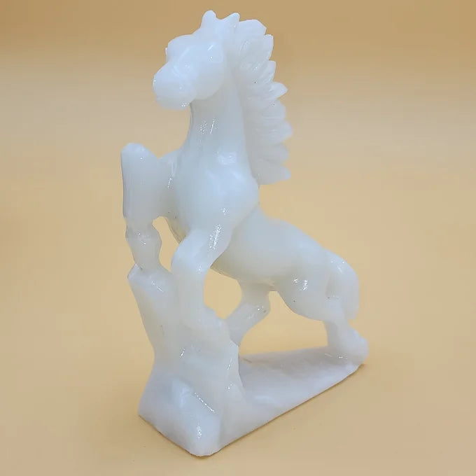 Hand Carved White Jade Horse