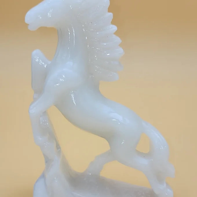 Hand Carved White Jade Horse