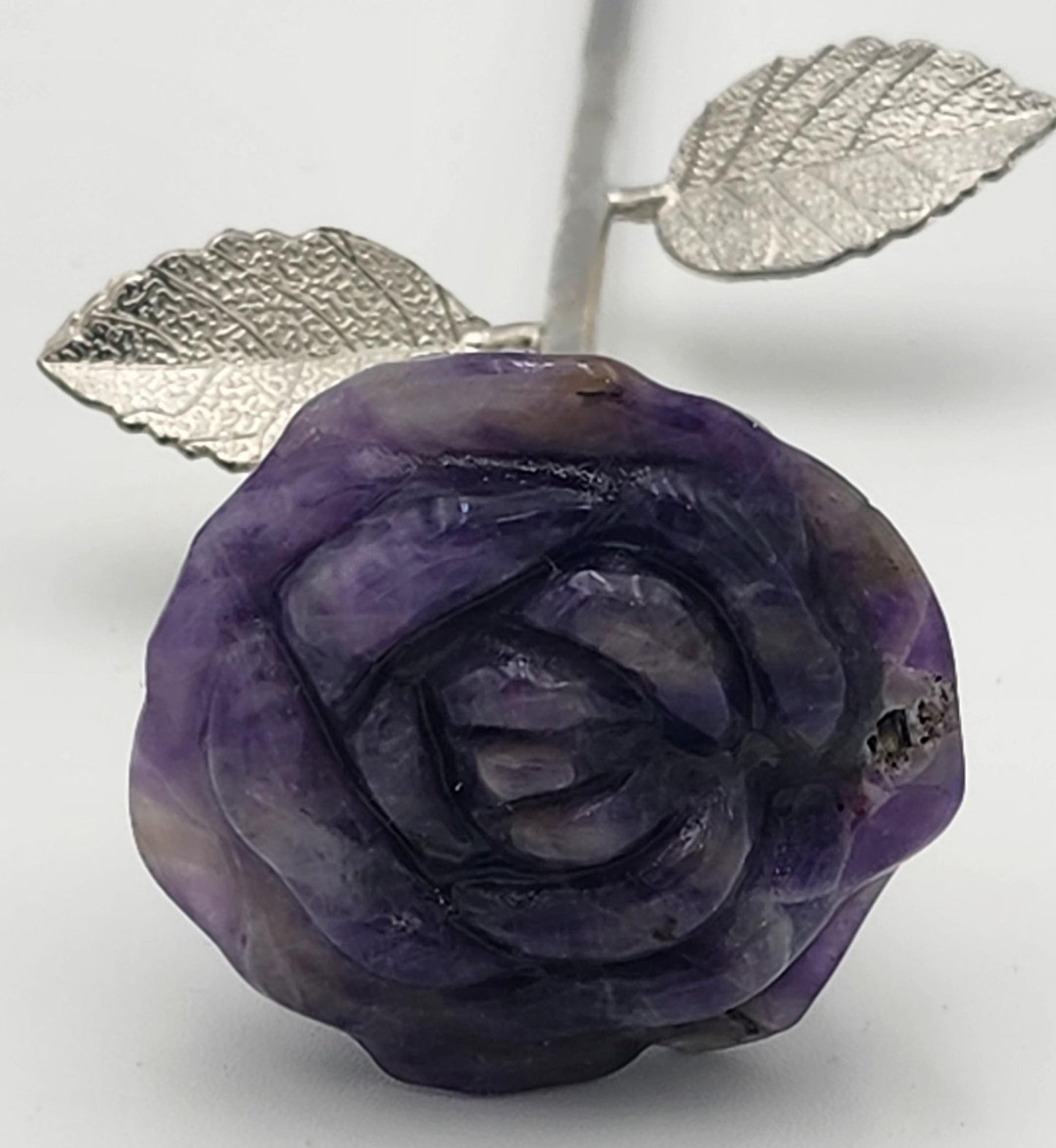 Large Open Crystal Rose